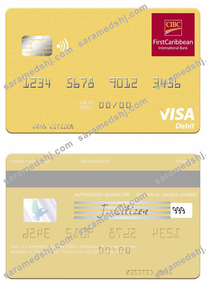 Grenada CBIC visa debit card